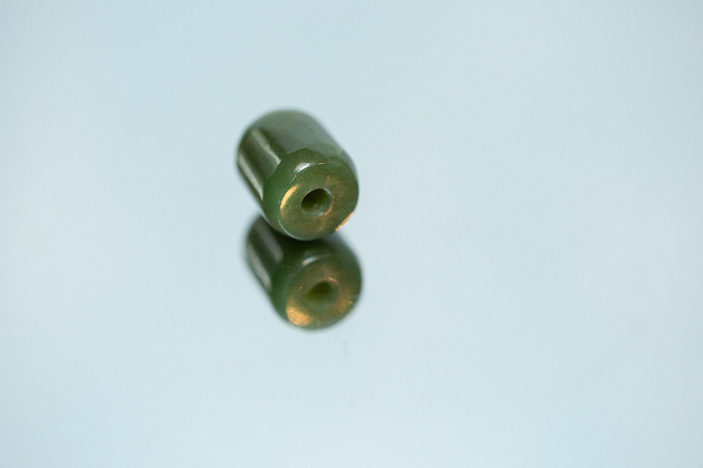 Creamy Green Yukon Jade Bead