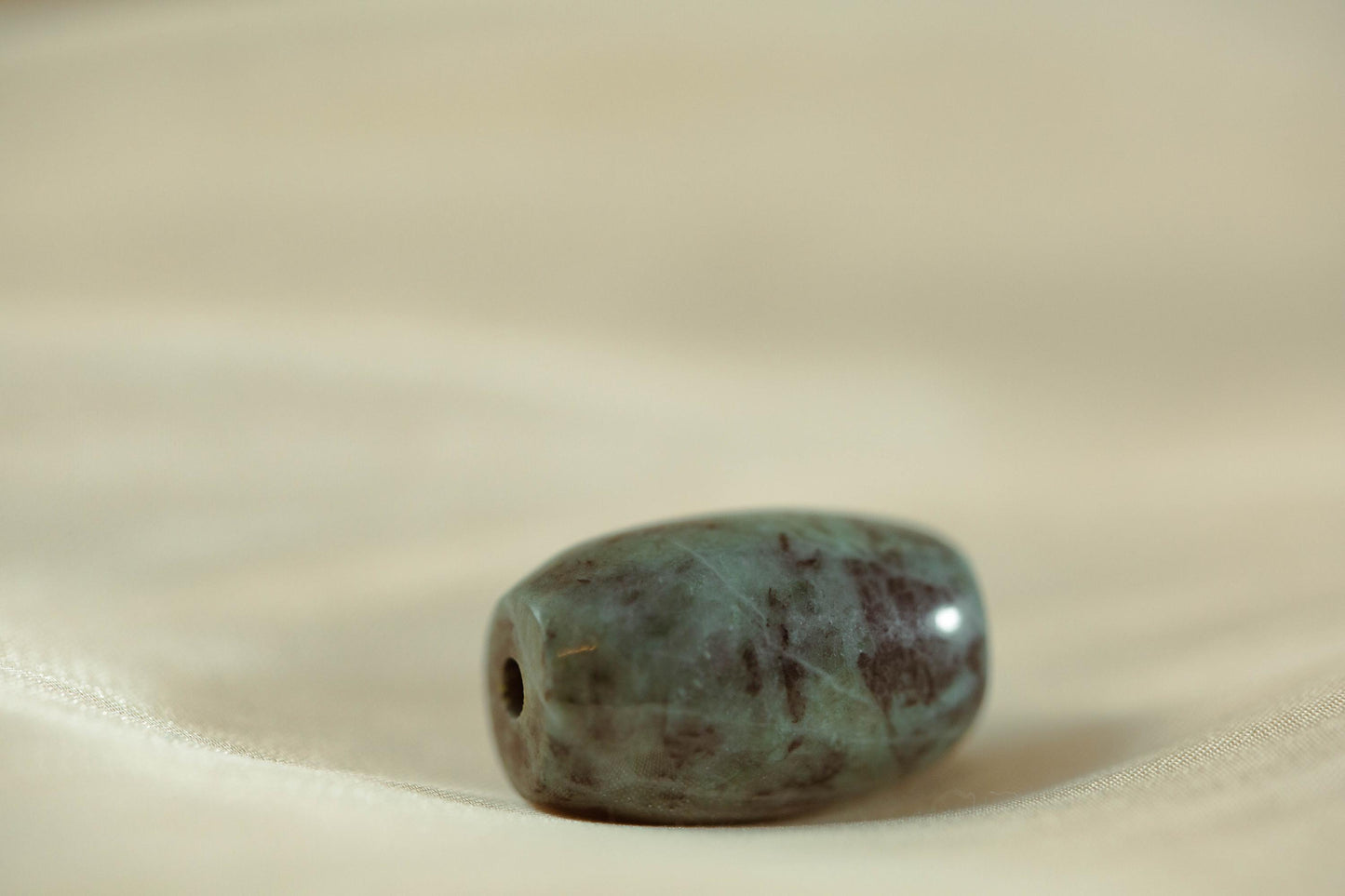 Clear Creek Jadeite Tube Bead Mix of Blue and Black