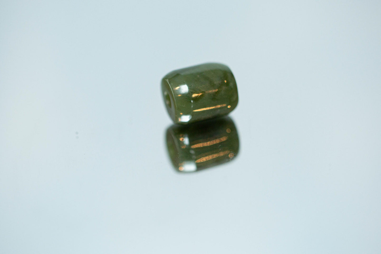 Creamy Green Yukon Jade Bead