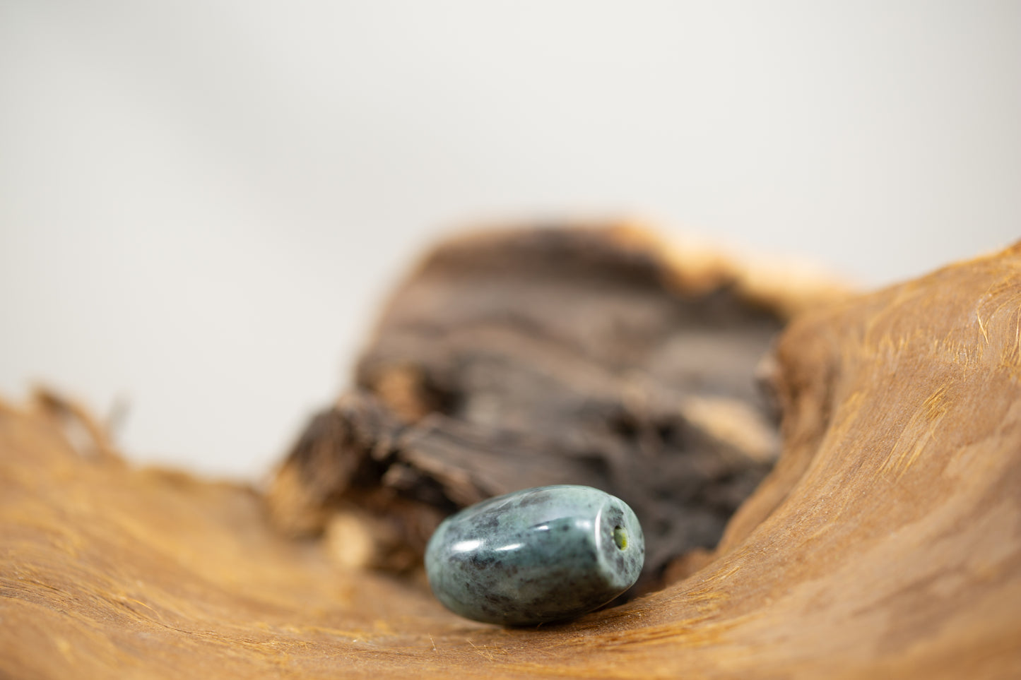 Clear Creek Jadeite Tube Bead Mix of Blue and Black