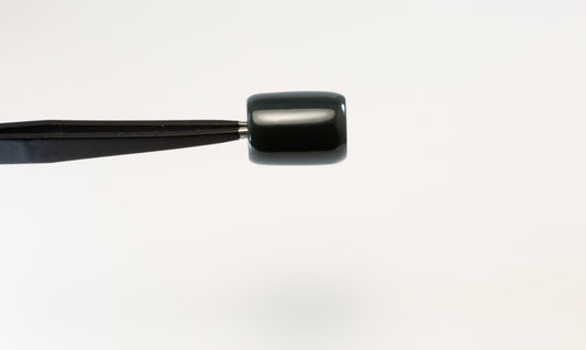 Handcrafted Wyoming Dark Olive Jade Bead