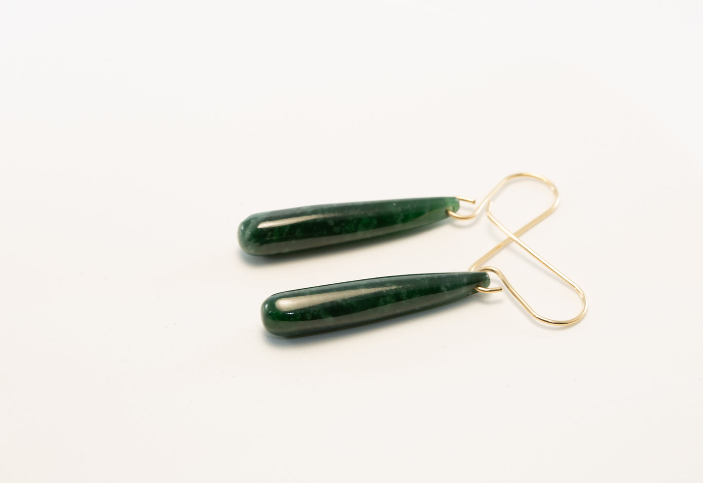 Imperial Green Guatemalan Teardrop Dangle Earrings