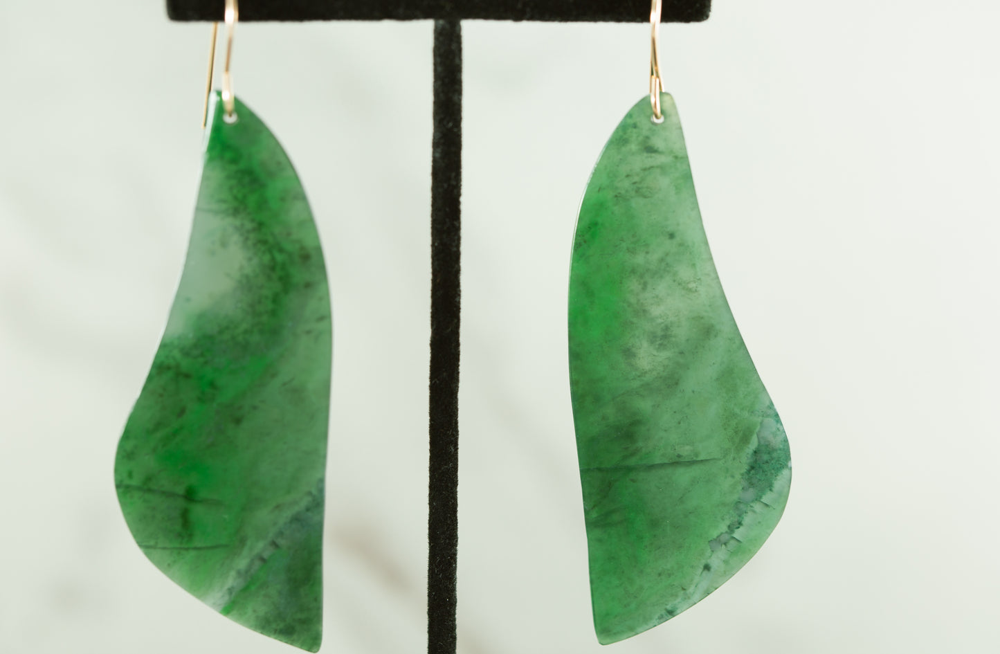 Imperial Green Guatemalan Dangle Earrings