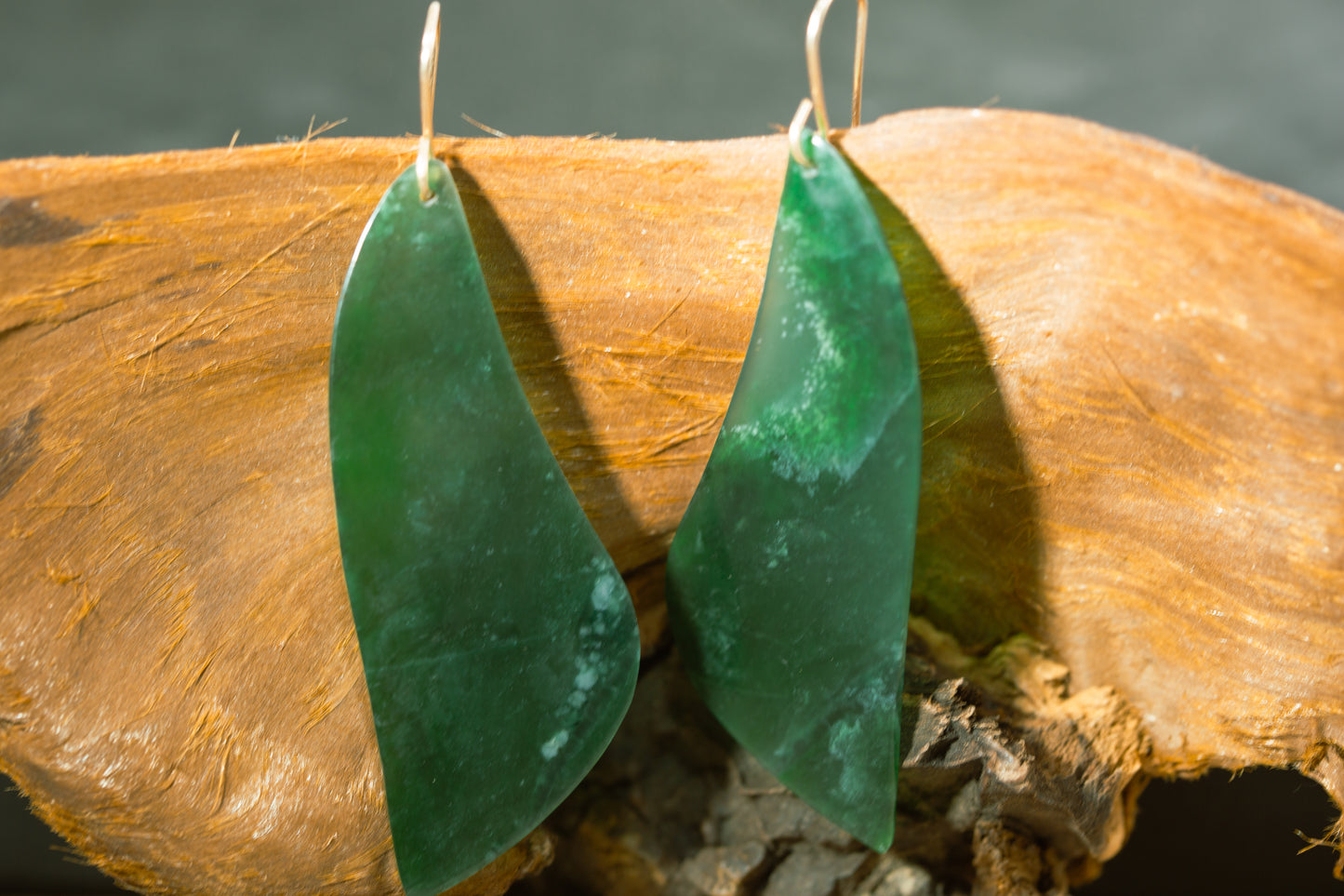 Imperial Green Guatemalan Dangle Earrings