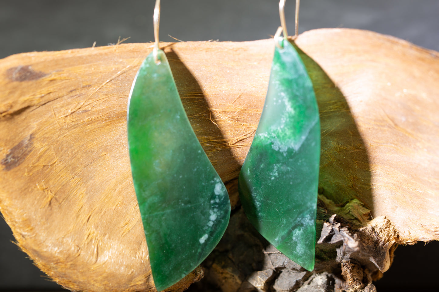 Imperial Green Guatemalan Dangle Earrings