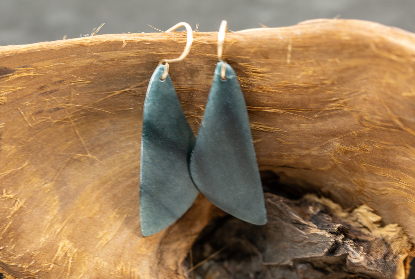 Blue Olmec Guatemalan Dangle Earrings