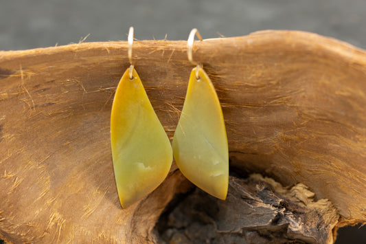 Orange Guatemalan Dangle Earrings