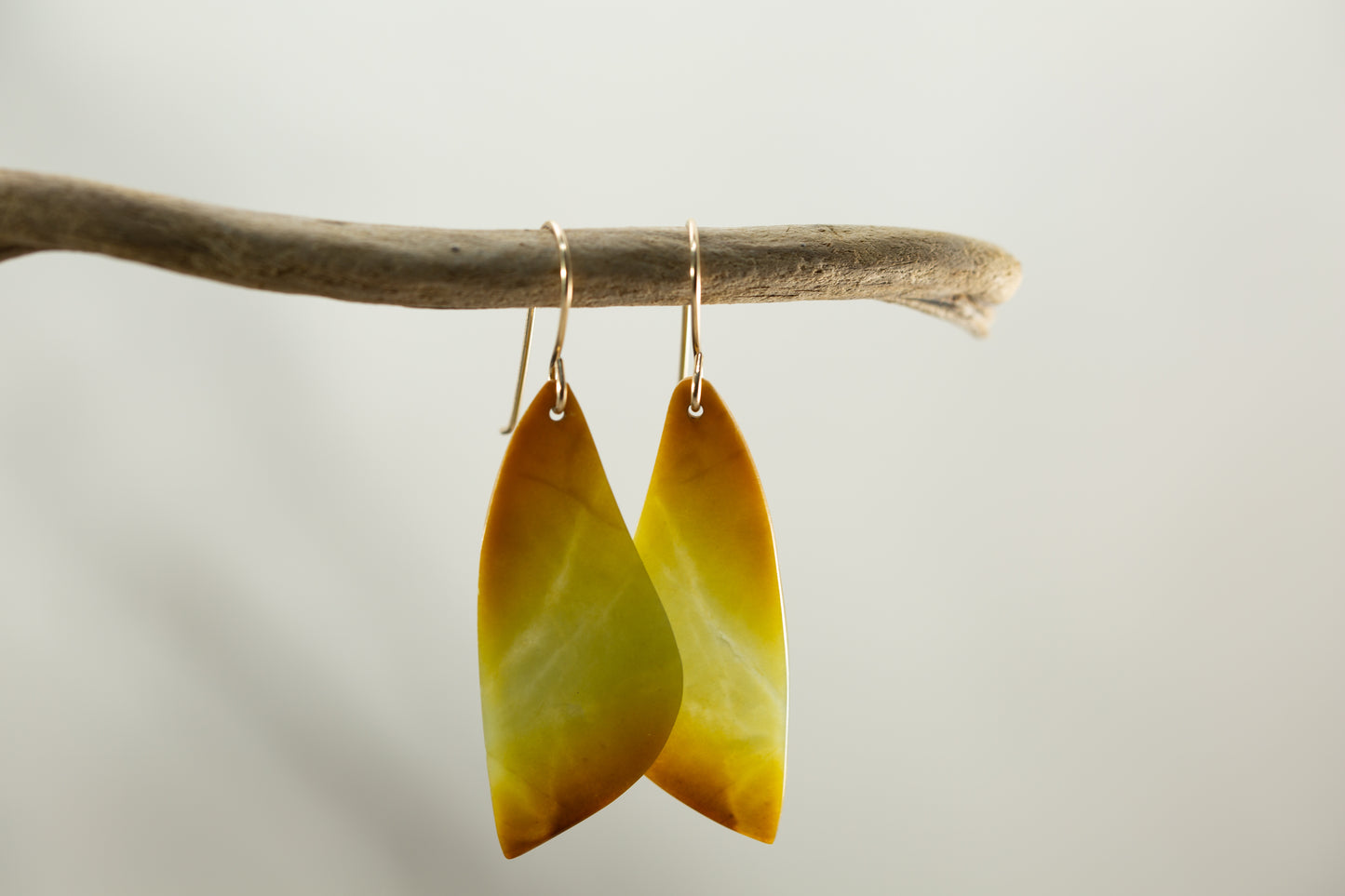Orange Guatemalan Dangle Earrings