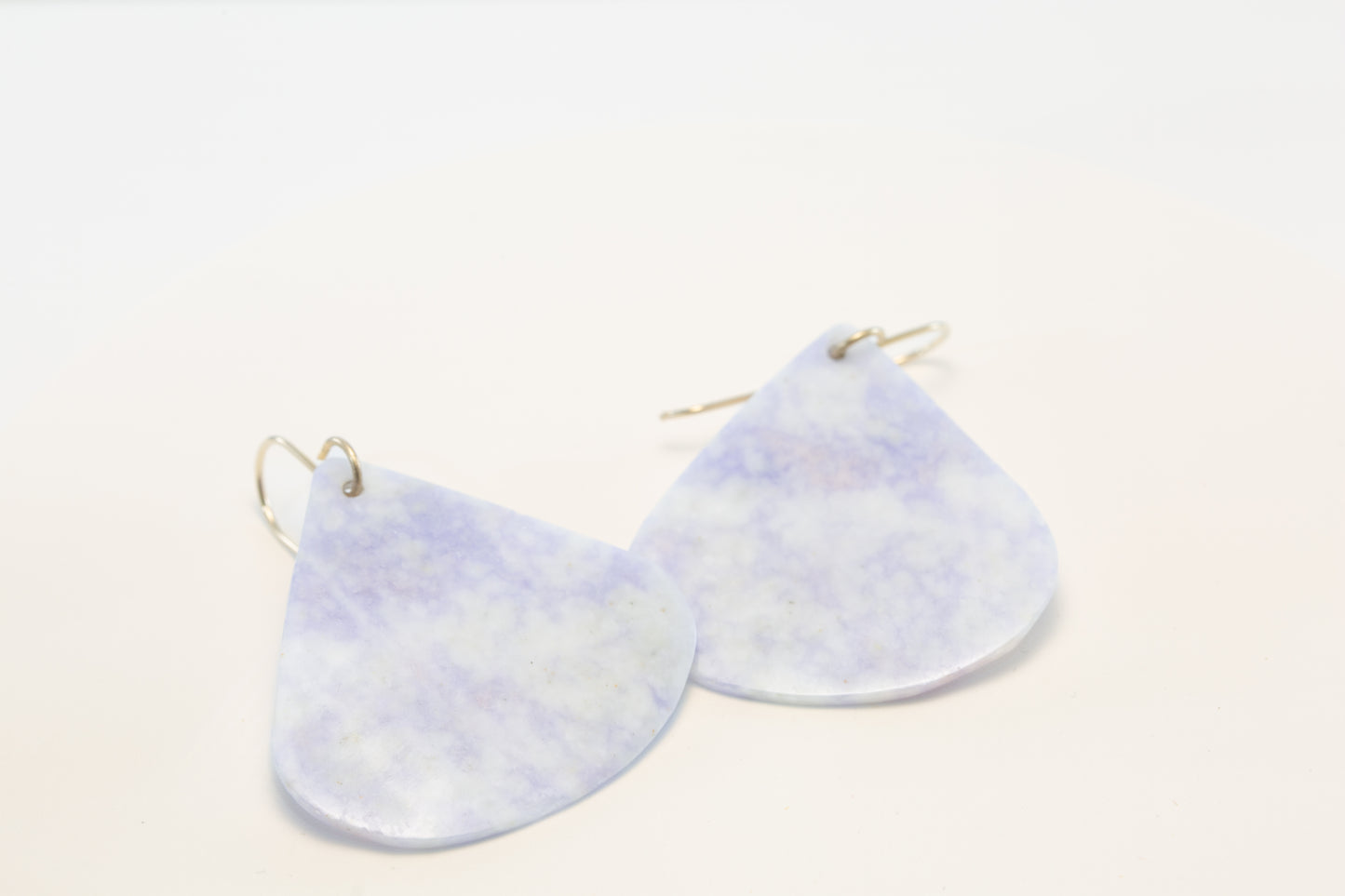 Guatemalan Lilac Fan Earrings