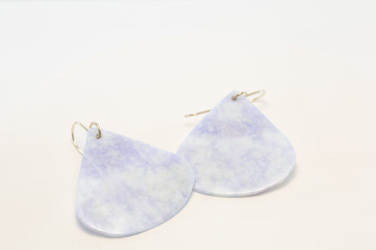 Guatemalan Lilac Fan Earrings