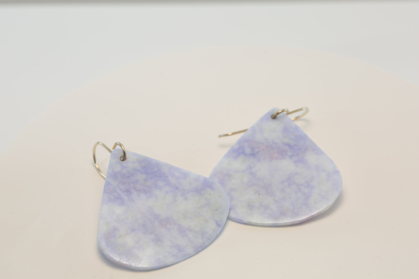 Guatemalan Lilac Fan Earrings