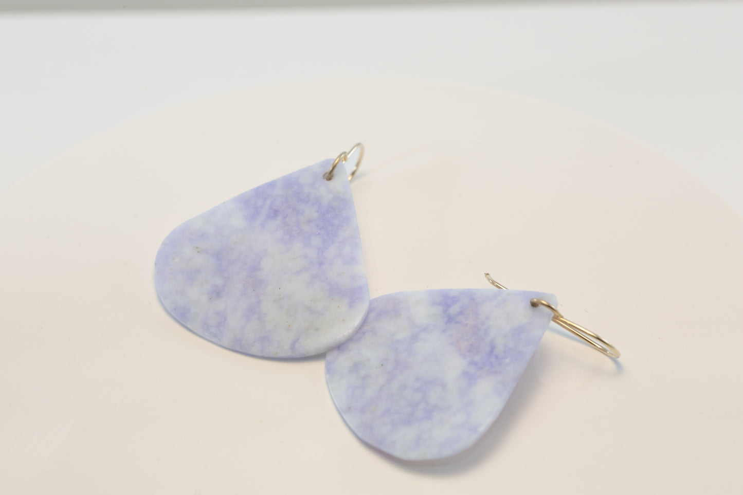 Guatemalan Lilac Fan Earrings