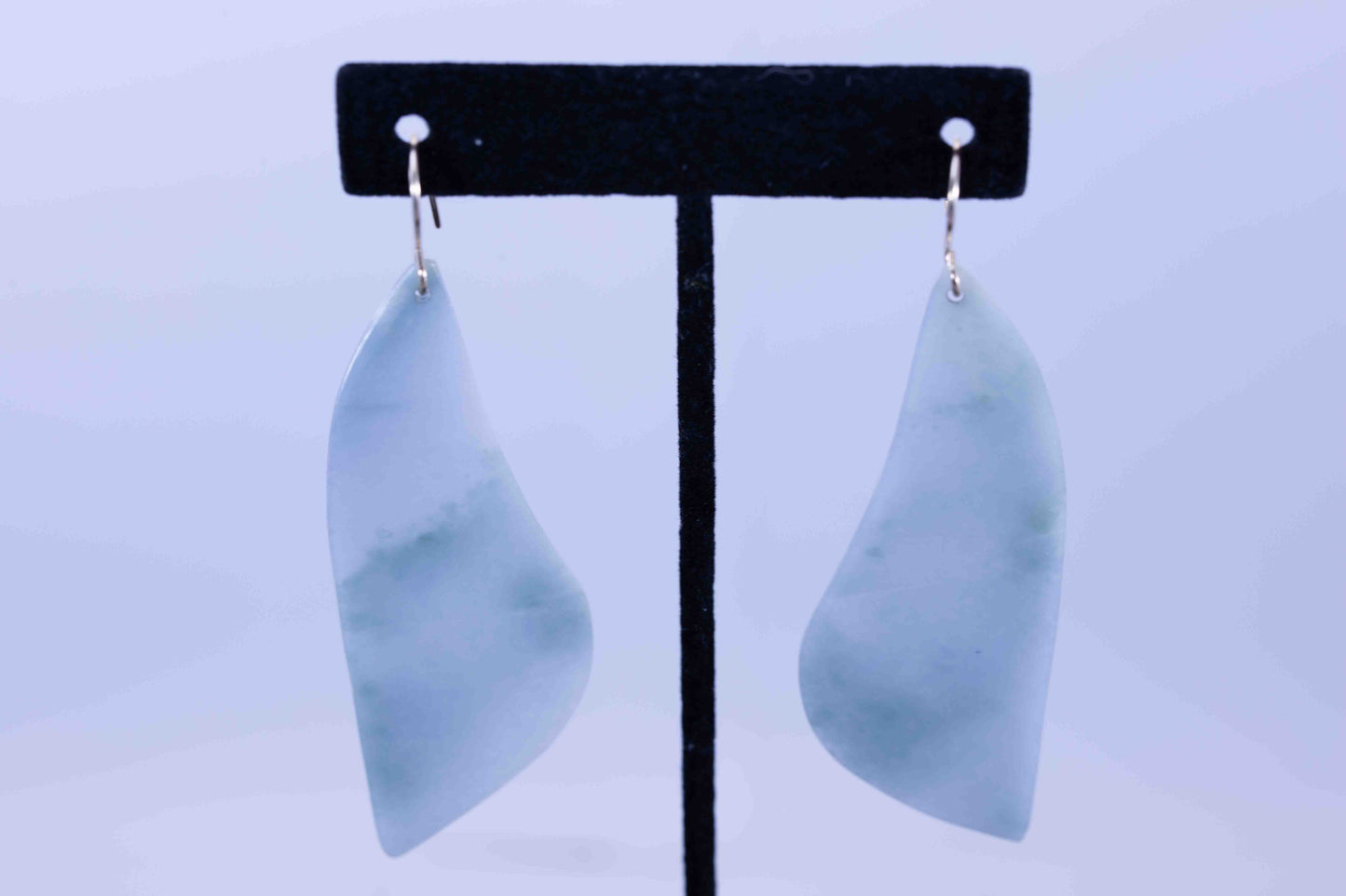 Handmade Guatemalan Light Blue Wing Dangle Earrings