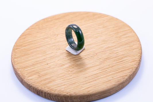 Guatemalan Imperial Green Jade Ring – Handcrafted Natural Jadeite Jewelry