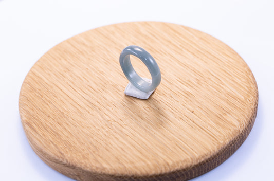 Guatemalan Princess Blue Jade Ring – Handcrafted Natural Jadeite Jewelry