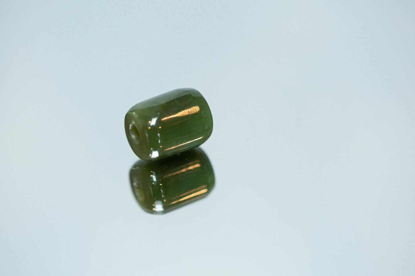 Creamy Green Yukon Jade Bead