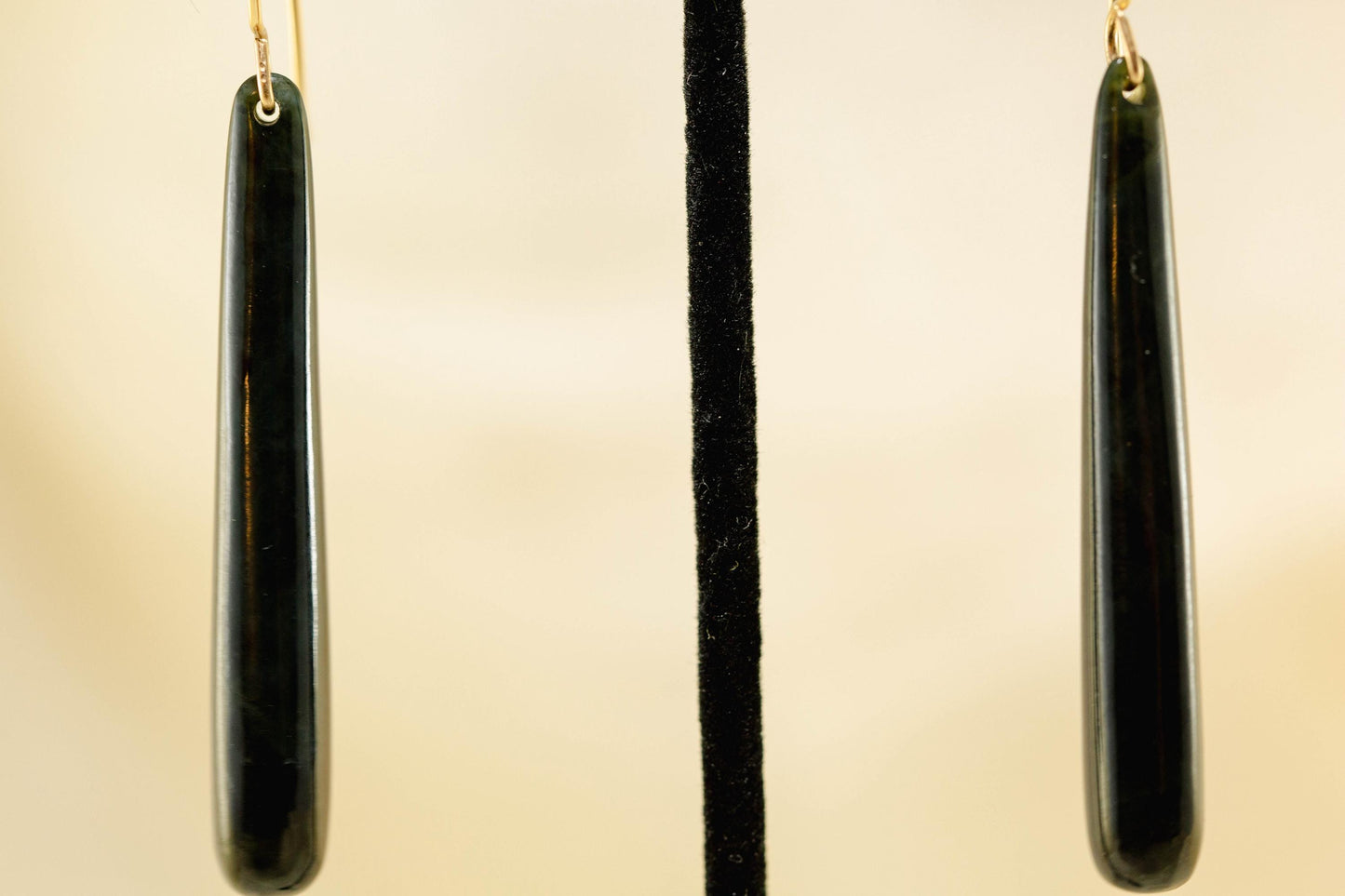 Washington Dark Green Jade Drop Dangles
