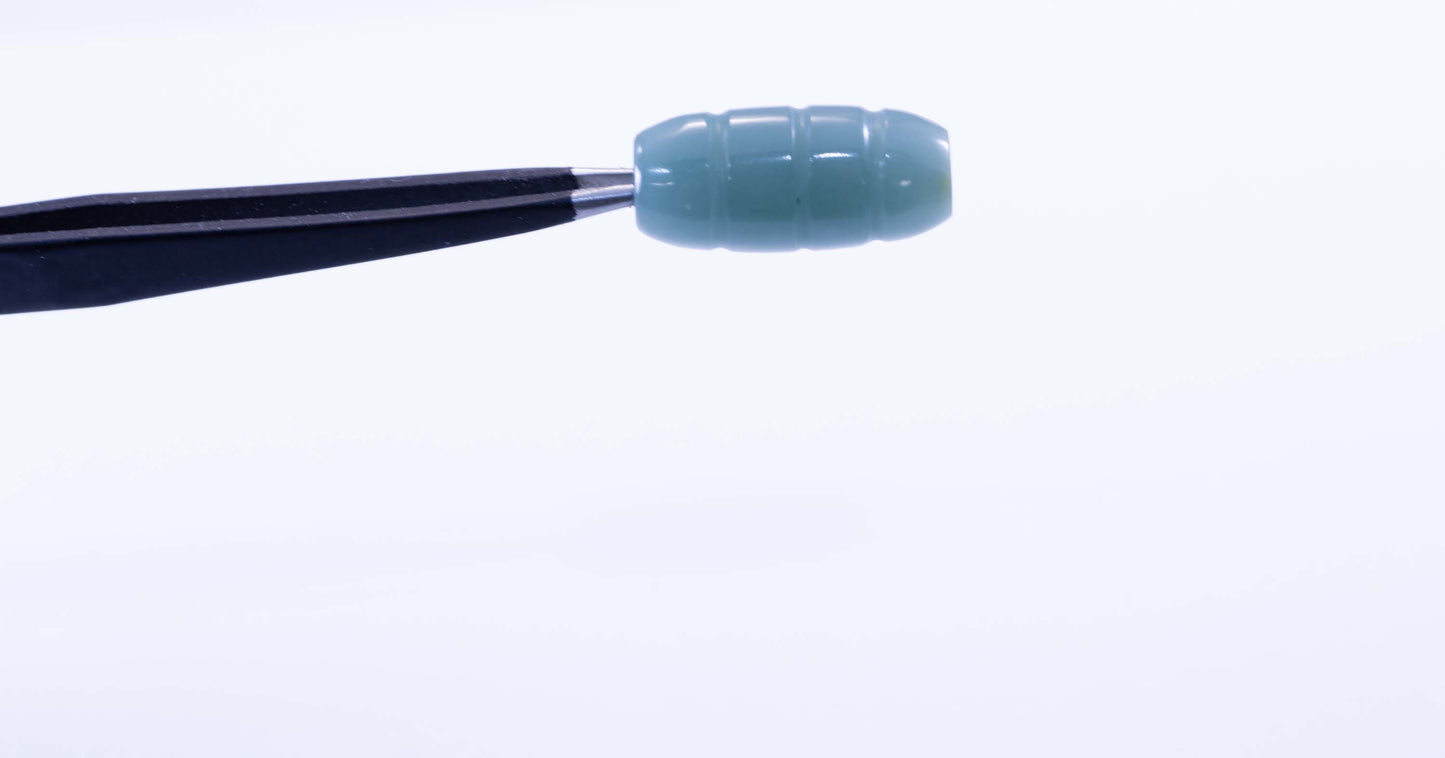 Guatemalan Blue Jade Barrel Bead