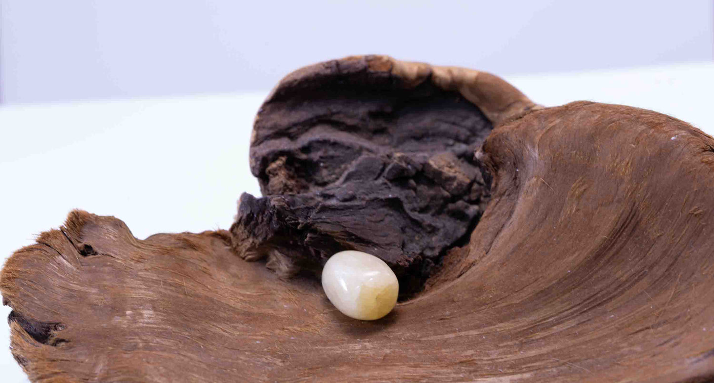 Siberian Cream Jade Bead