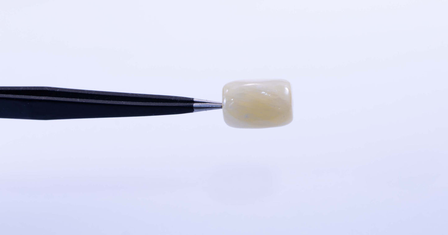 Siberian Cream Jade Bead