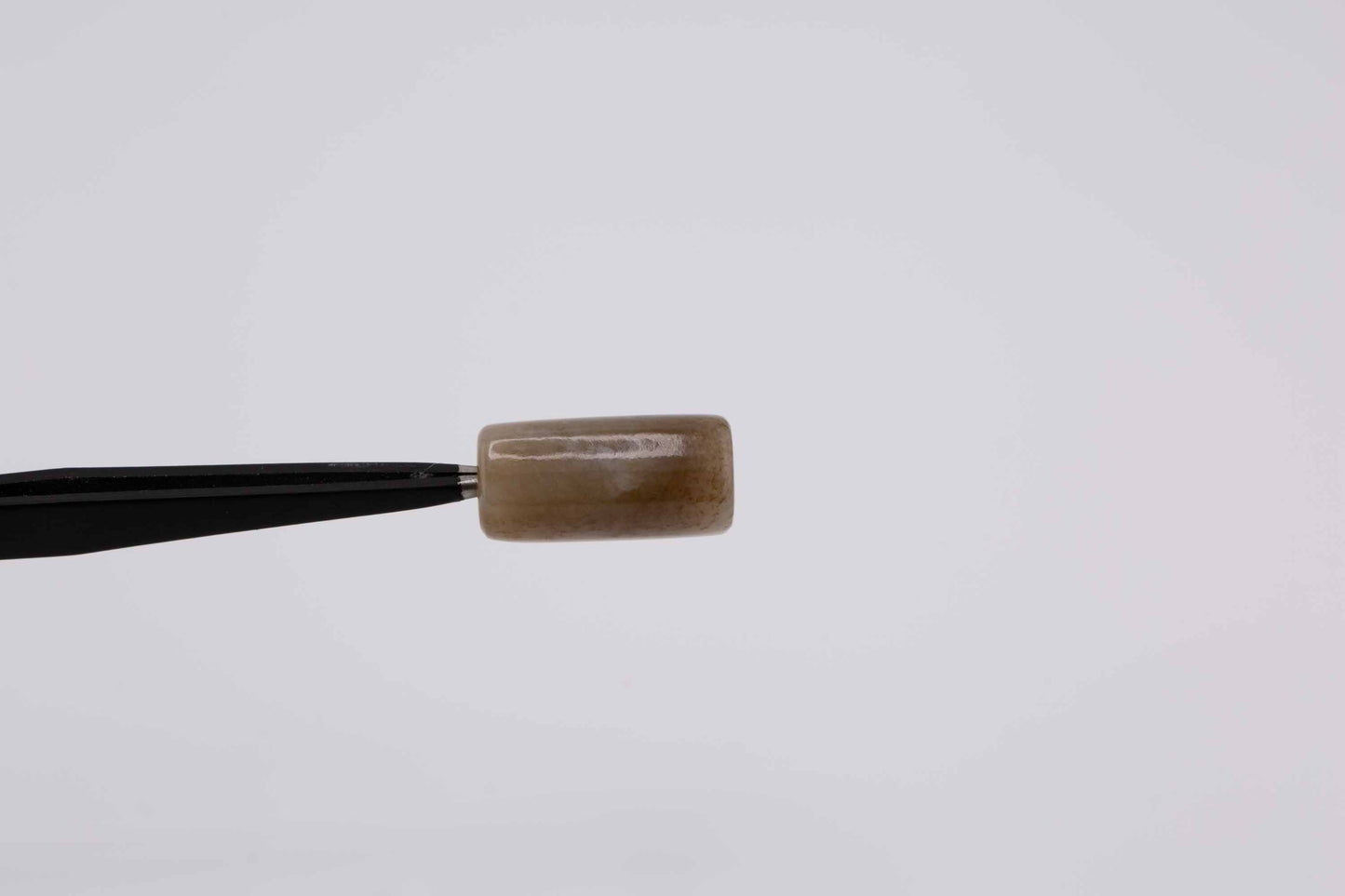 Siberian Brown Jade Tube Bead