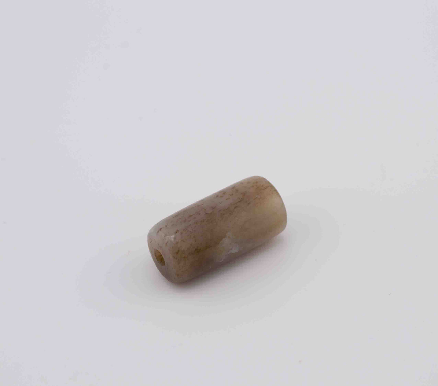 Siberian Brown Jade Tube Bead