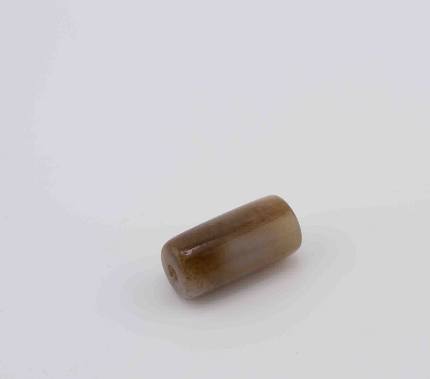 Siberian Brown Jade Tube Bead