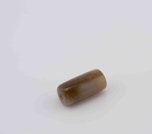 Siberian Brown Jade Tube Bead