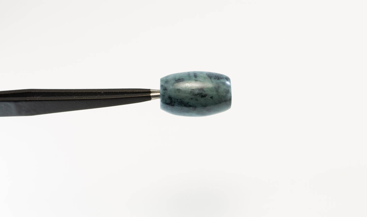 Clear Creek Jadeite Tube Bead Mix of Blue and Black