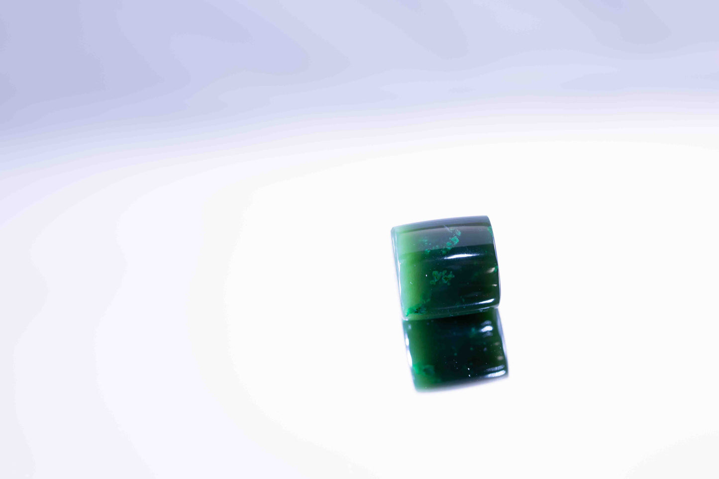 Gem Grade Polar BC Jade Cylinder Bead