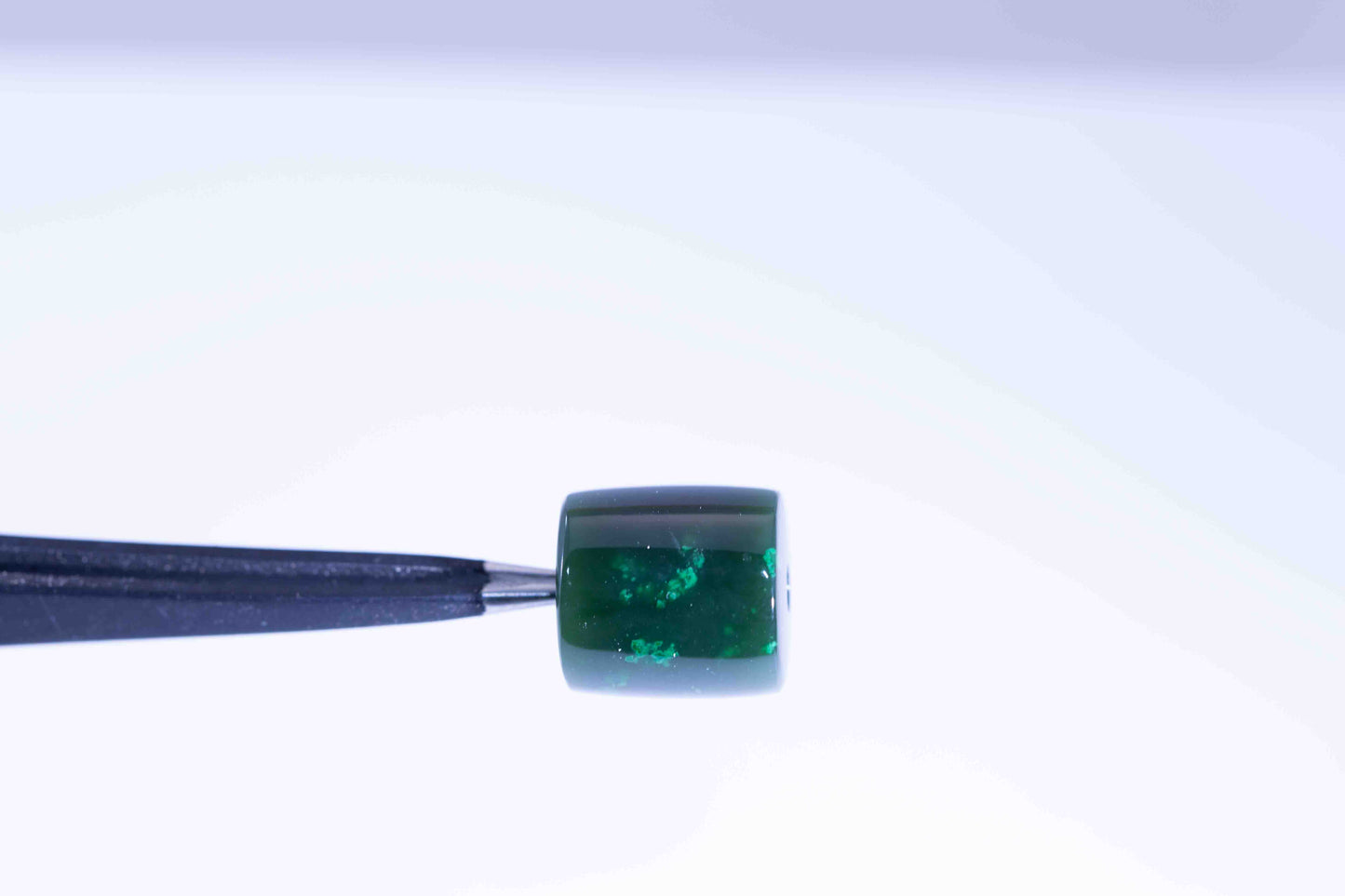 Gem Grade Polar BC Jade Cylinder Bead