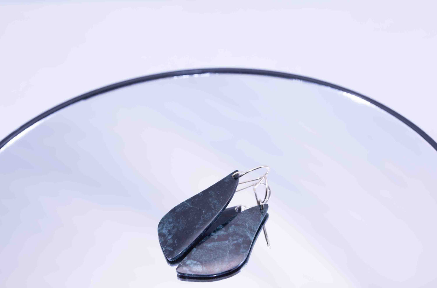 Guatemalan Avocado Green Jadeite Butterfly Wing Dangle Earrings