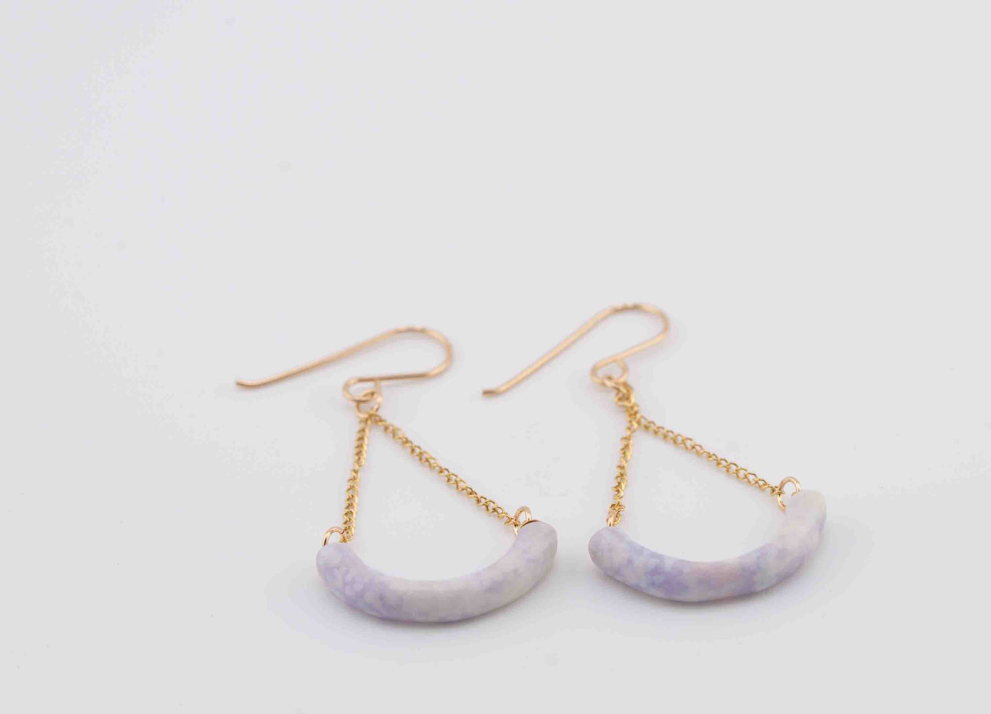 Guatemalan Lilac Jade Dangle Earrings