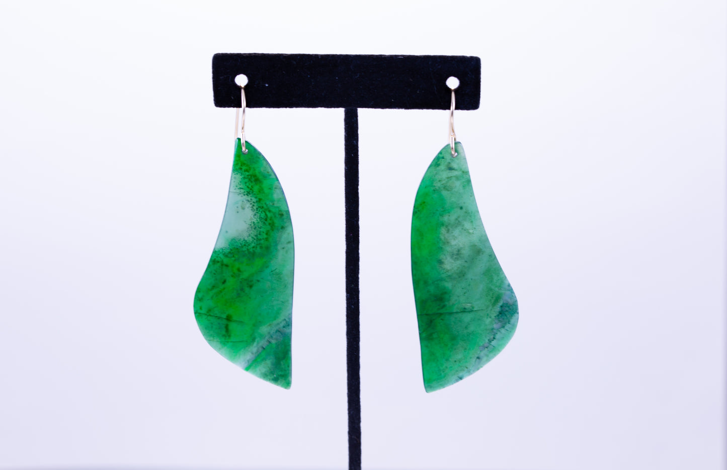 Imperial Green Guatemalan Dangle Earrings