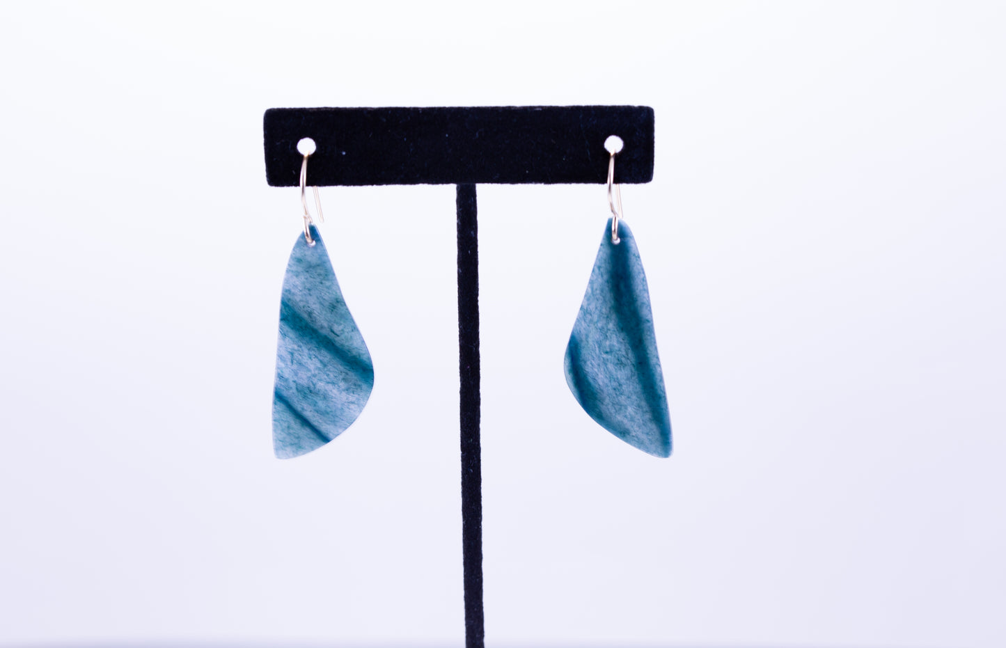 Blue Olmec Guatemalan Dangle Earrings