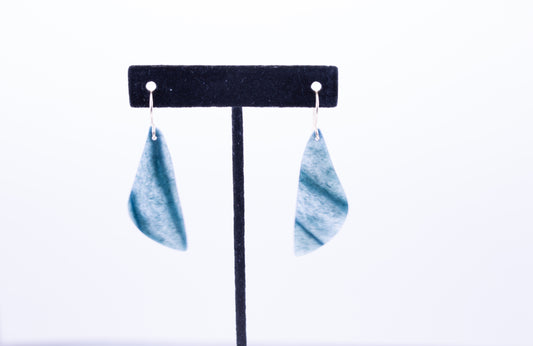 Blue Olmec Guatemalan Dangle Earrings