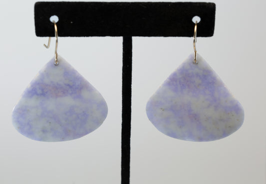 Guatemalan Lilac Fan Earrings