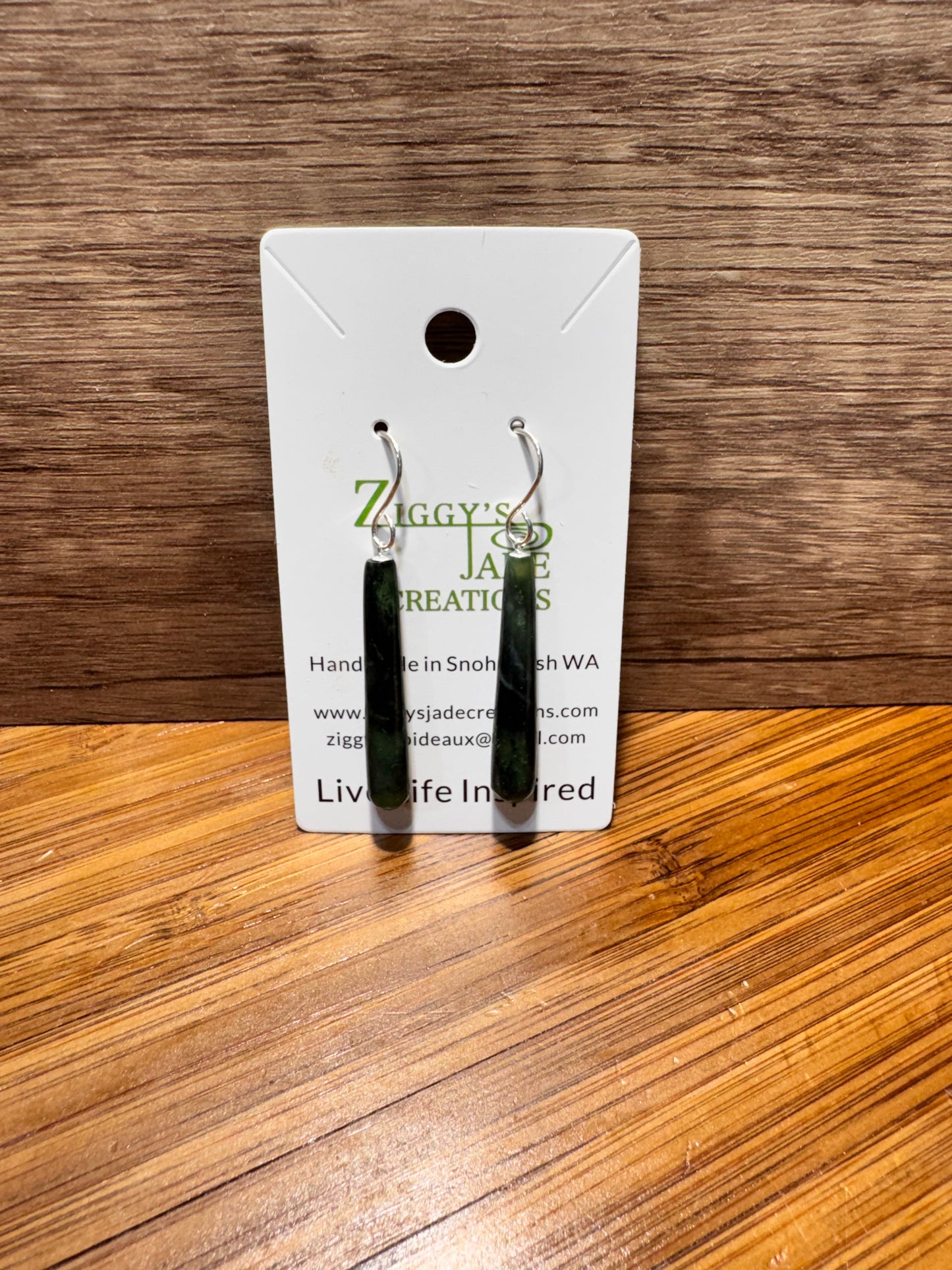 Yukon Jade Drop Dangle Earrings