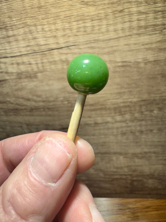 Collector-Grade Apple Green Wyoming Jade Sphere