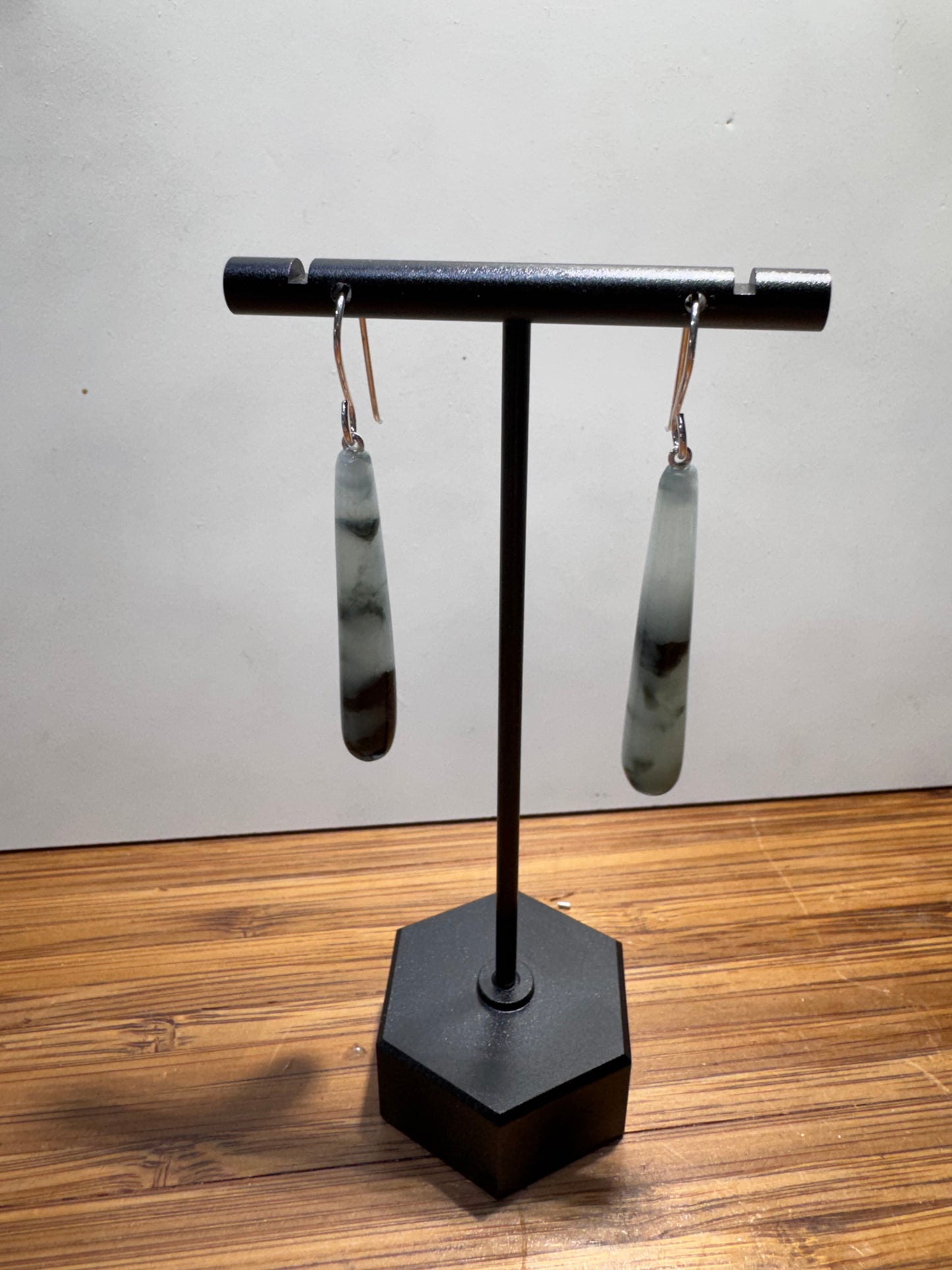 Burmese Blue Drop Dangle Earrings