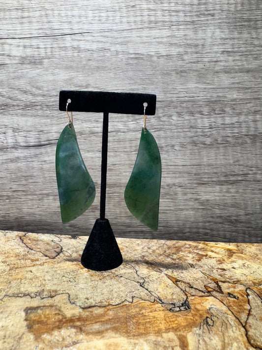 Imperial Green Guatemalan Dangle Earrings