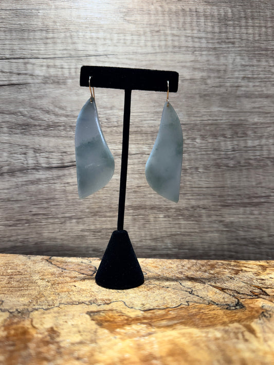 Blue Olmec Guatemalan Dangle Earrings