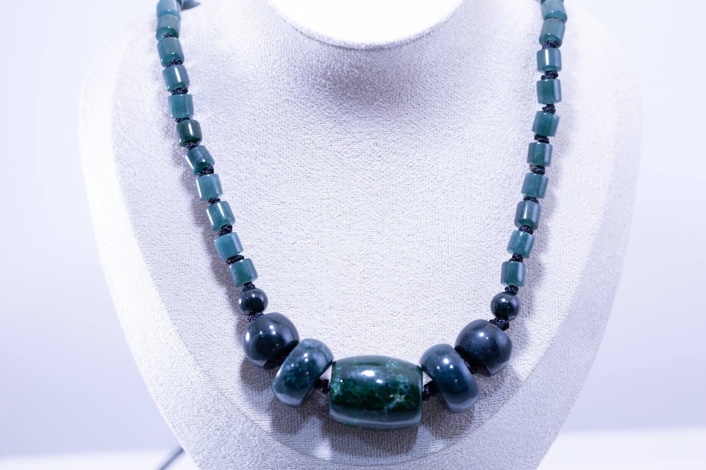 Handcrafted Maw Sit Sit Bead Pendant with Guatemalan Jade Beads on Durable Paracord