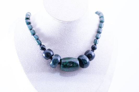 Handcrafted Maw Sit Sit Bead Pendant with Guatemalan Jade Beads on Durable Paracord