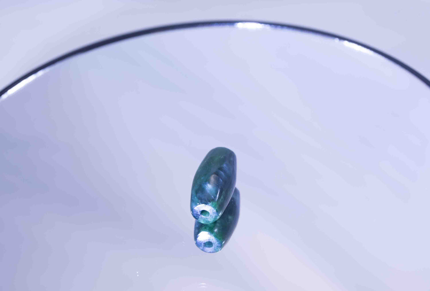 Dark Green Washington Nephrite Barrel Bead – Darrington Sourced