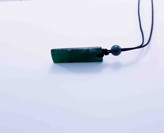 Guatemalan Imperial Green Rectangle Pendant