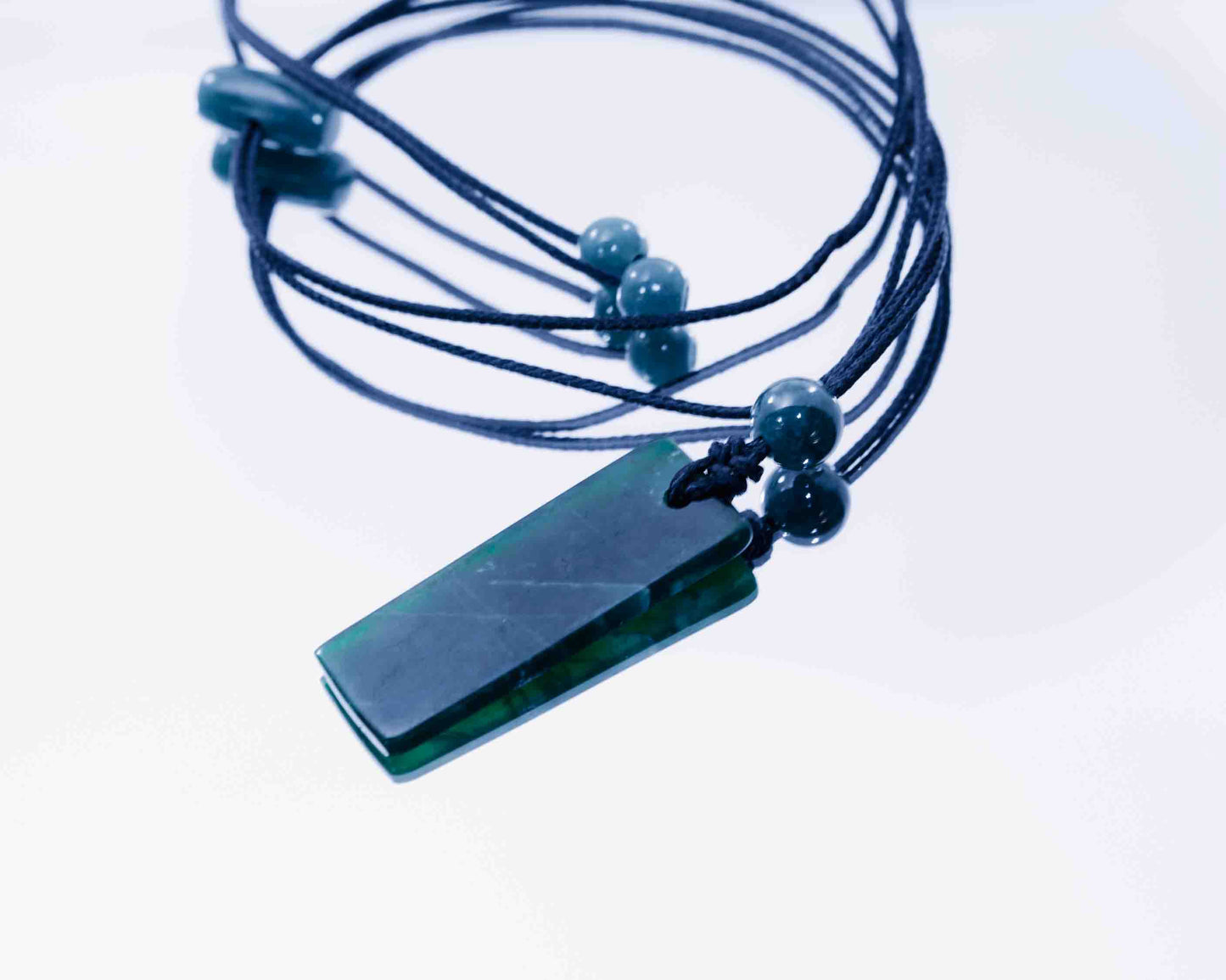 Guatemalan Imperial Green Rectangle Pendant