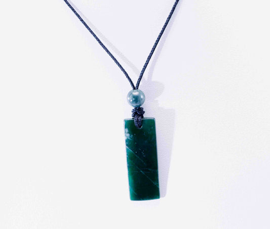 Guatemalan Imperial Green Rectangle Pendant