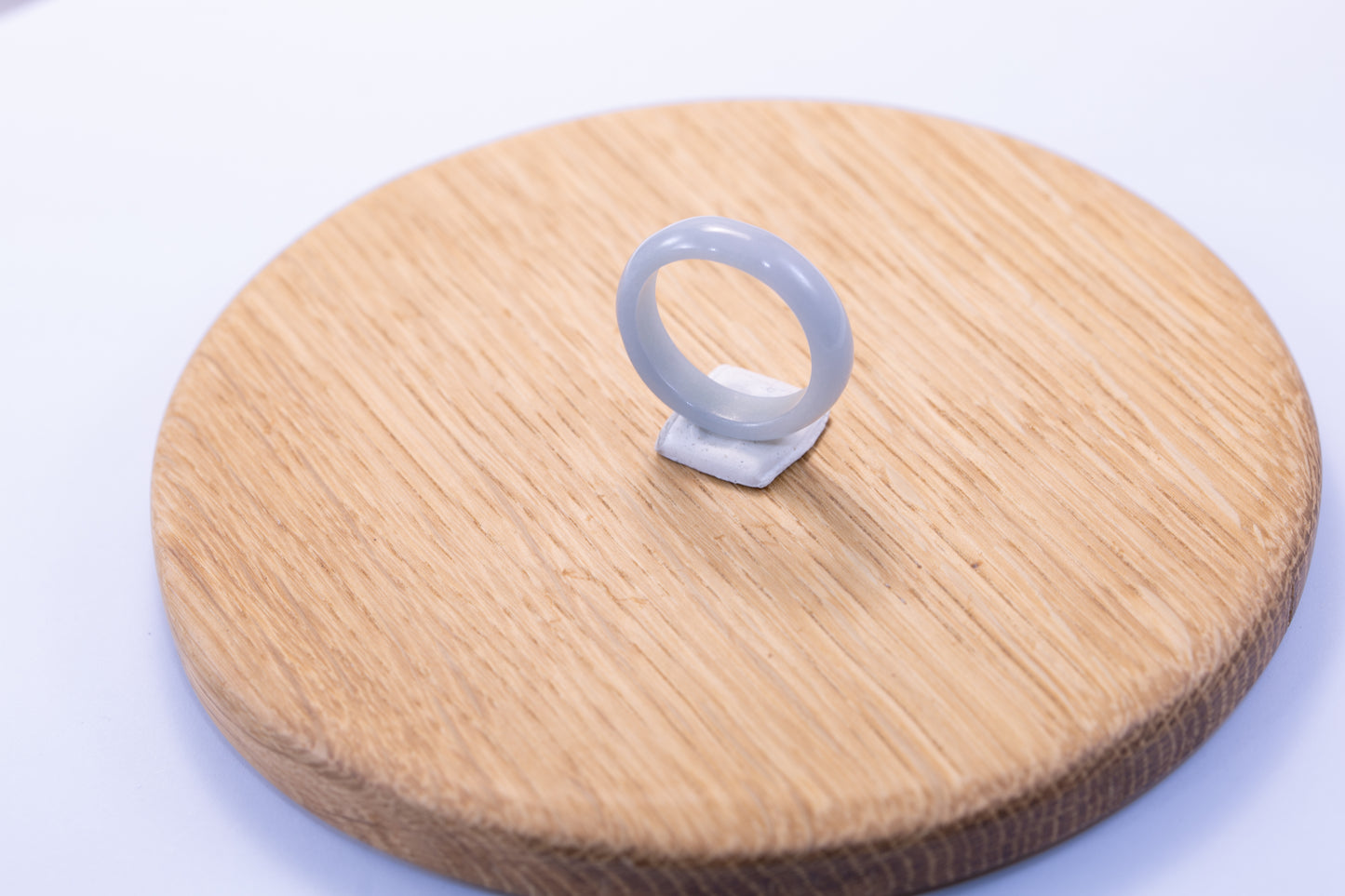 Guatemalan Light Blue Jade Ring – Handcrafted Natural Jadeite Jewelry