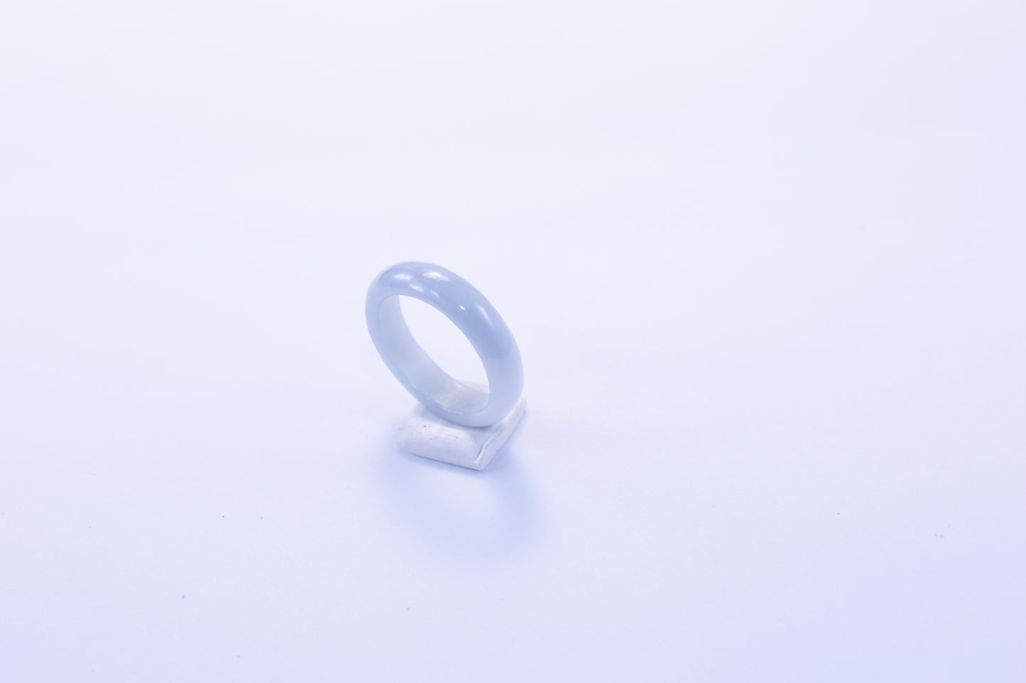 Guatemalan Light Blue Jade Ring – Handcrafted Natural Jadeite Jewelry